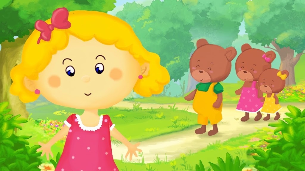 「3びきのくま」の物語のイラスト